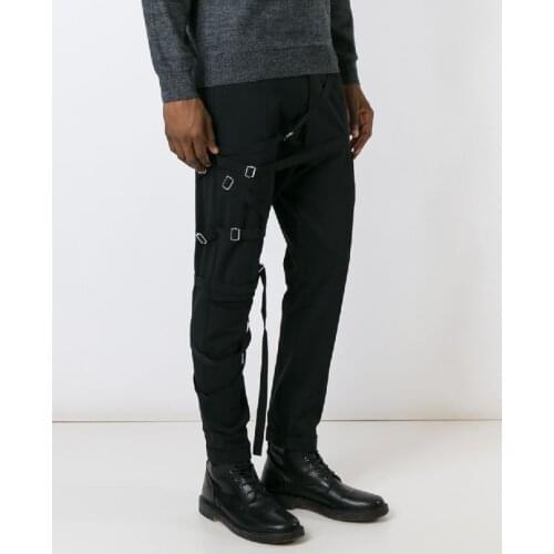 Mens clothing GD Hair Stylist Catwalk fashion personality casual Pants costume plus size stage costumes