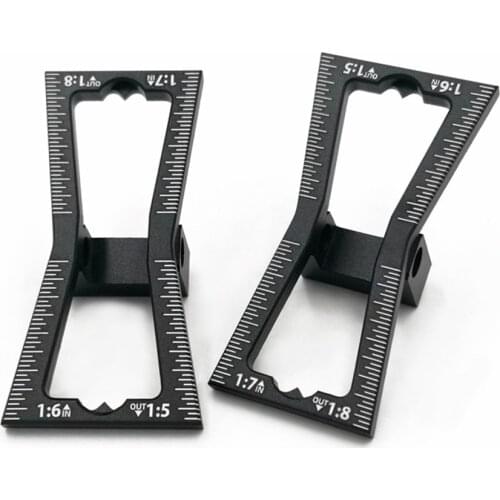 Dovetail Marker Guide, Aluminum Alloy Dovetail Marking Jig Precise Wood Dovetail Tool Guide with 1:5, 1:6, 1:7 and 1:8 Slopes