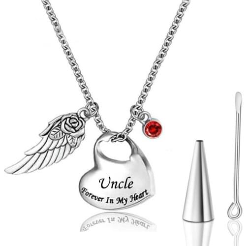 Stainless Steel Heart Urn Necklace Pendant for Ashes Memorial Keepsake Pendant jewelry