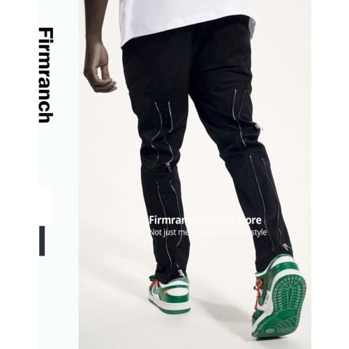 Firmranch News 2021 High street Kenijima Pants Back Zip Up VIBE Vuja Style de Ramifier Mens concept Trousers Double Wear
