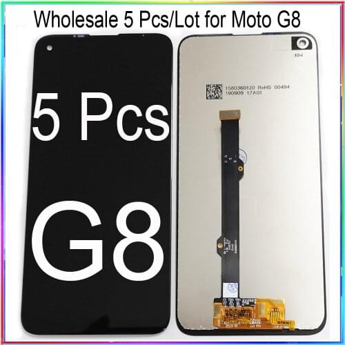 WholeSale 5 Pcs/lot for Moto G8 LCD Screen Display with Touch Digitizer Assembly XT2045-1 XT2045-2 XT2045-5