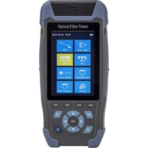 Handheld Mini OTDR 1310/1550nm SM Singlemode Fiber Optic Tester built-in power meter VFL LS RJ45 Cable Length Measurement