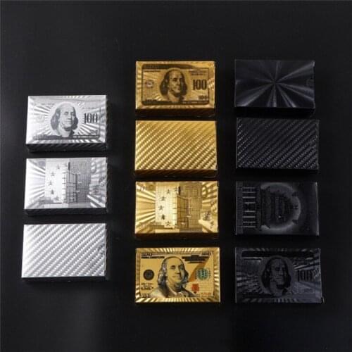 Durable Water Resistant Playing Cards Euro Dollar Design Poler Cards Outdoor Entertainment Party Toy