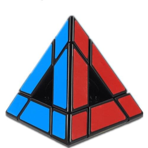 Shengshou Mirror Void Magic Tower Puzzle 3x3 Hollow Pyramid Professional Cubo Magico Puzzle Toy For Children Kids Gift Toy