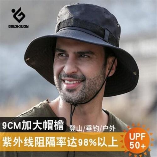 Sun Hat Golovejoy XMZ72 Summer Fisherman Cap Sports Hat Men Women Boonie Hat Uv-protection Outdoor Hiking Cap