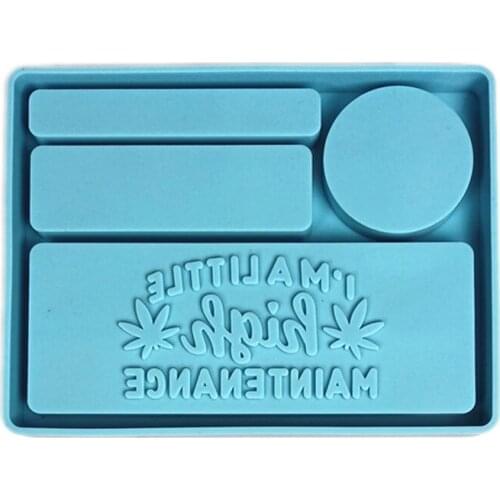 DIY Crafts Storage Container Epoxy Resin Mold Letters Makeup Tray Silicone Mould