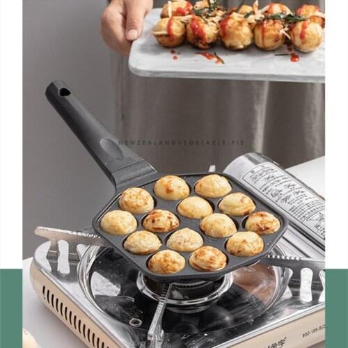 14 Hole Frying Pot Pan Non-Stick Thickened Omelet Pan Egg Steak Ham Pancake Ham Pans Breakfast Maker Cookware Accessories Stuff