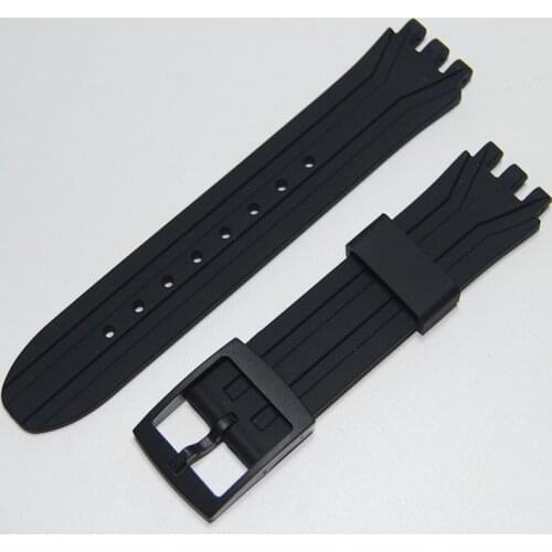 High Quality Replacement Rubber Watch Strap For Swatches Silicone SUIB400 & SUIK400 18MM