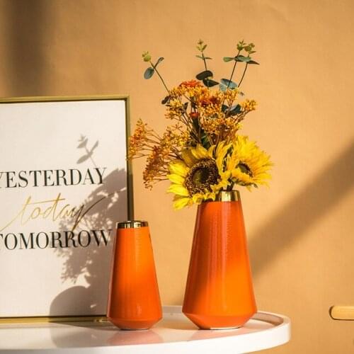 Modern Luxury Hand-painted Phnom Penh Ceramic Vase Coffee Table Flower Arrangement Accessories Home Livingroom Furnishing Crafts