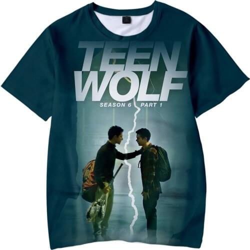 TV Series Teen Wolf 3D T-Shirt Women Men Dylan Obrien Stiles Stilinski Summer Fashion Boy Girl Funny Tshirt Kids Cool Tees Tops