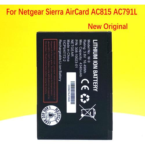 In stock 4340mAh W-9 Battery For NETGEAR AirCard AC810S AC815 Verizon Jetpack Hotspot AC791L High Quality Battery+Tracking code