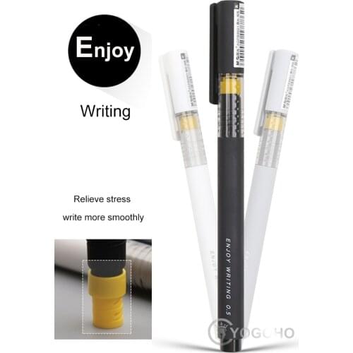 High Quality Gel Pen enjoy writing Ball Pen Writing Black for Office School Supplies Kids Staionery Pens