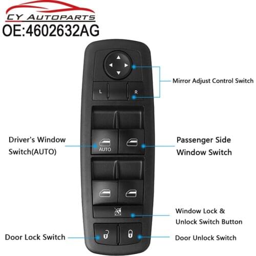 YAOPEI 4602632AG NEW-Master Power Window Door Switch Driver Side For Dodge Journey Nitro Jeep Liberty