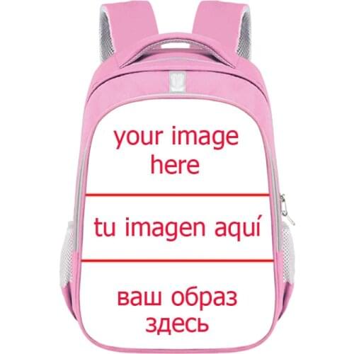 Customize Your Logo Name Image on Backpack Women Travel Bags Children School Bags for Teenager Girl Daypack Ladies Rucksack