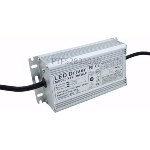 1pcs Isolation 100W AC85-277V LED Driver 6-10x10 3A DC18-34V IP67 Waterproof Constant Current For Spotlights