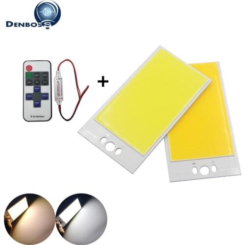 12V 120x65mm 50W with wireless RF remote controller LED COB light smooth dimmable Lamp diy 12V Light COB LED strip bulb modules
