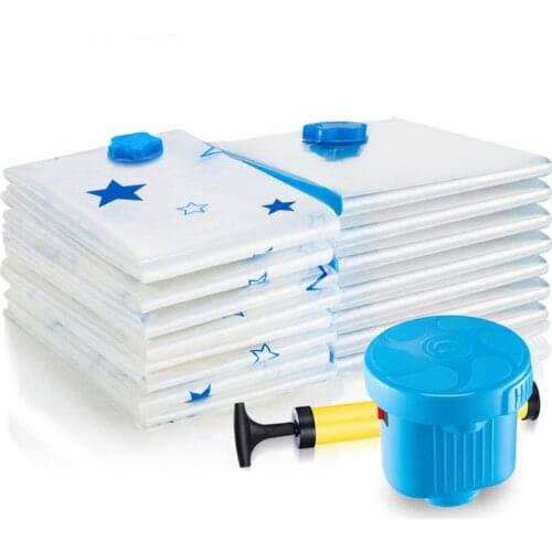120*100 Vacuum Bag Storage Organizer Pentagram Border Foldable Extra Large Seal Compressed Travel Saving Space Bags Organizador