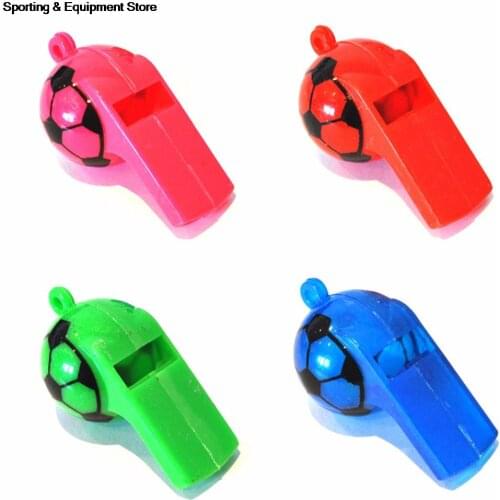 2 Pcs Football Soccer Rugby Cheerleading Whistles Pea Fans Whistle Referee Sport Party Training School Colourful Random Color