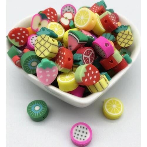 30pcs/Lot 10mm Mixed Colors LOVE Shape Clay Spacer Beads Polymer Clay Beads For Jewelry Making DIY Handmade Accessories #25