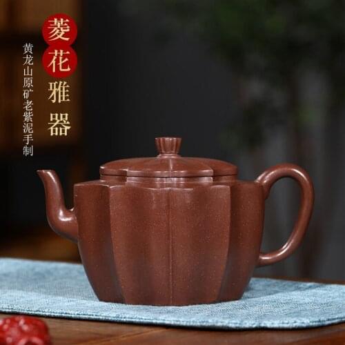 Kungfu Teapot Tea Making teapot collection old purple clay water caltrop teapot custom invitation agent one delivery