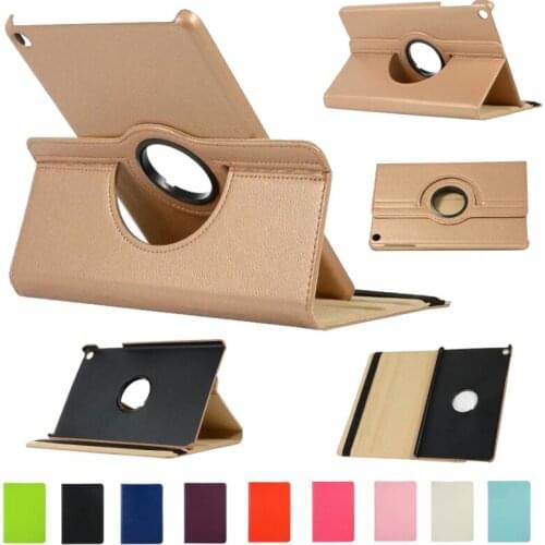 For Samsung Galaxy Tab A SM T510 Case 360 Degrees Rotating Litchi PU Leather Flip Cover SM-T510 SM-T515 Case