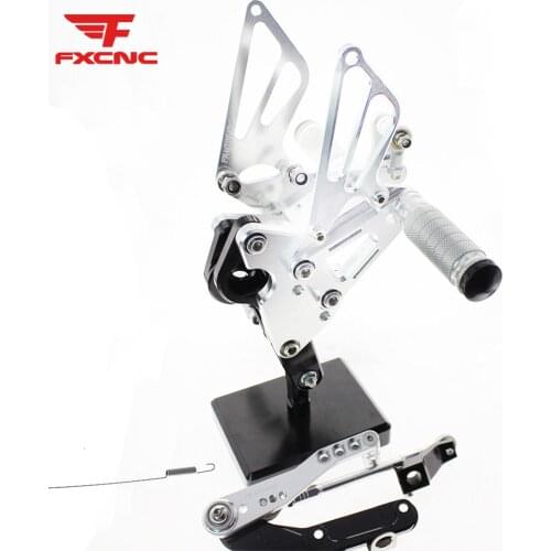 For YAMAHA FZ-09 MT09 MT 09 2013-2017 Adjustable Aluminum Motorcycle Rearset Footrest Footpeg Rear Set Footrest For XSR900 16-17