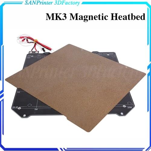 I3 MK3/MK3S Magnetic Heated Bed MK52 24V Heatbed Kit With Spring Steel Sheet PEI Film For 3D Printer Prusa i3 Platform