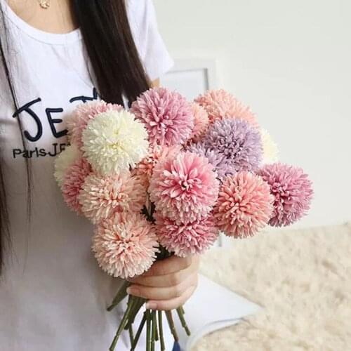 Simulate Scallion Flowers Home Decor Emulation Small Chrysanthemum Artificial Flower Wedding Decoration European Garden Outdoor