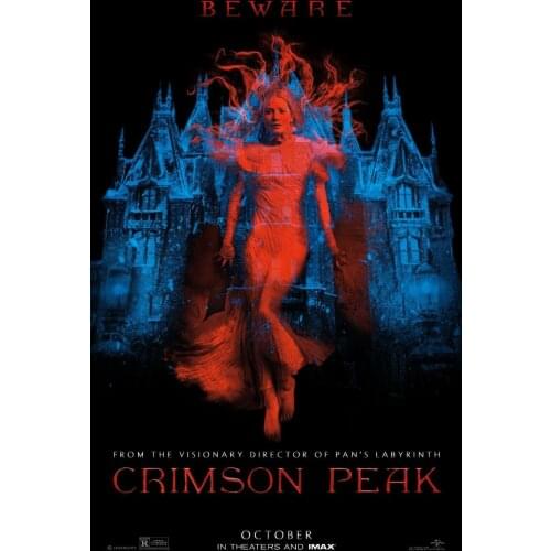 Crimson Peak Movie Charlie Hunnan, Jessica Chastain Art print Silk poster Home Wall Decor