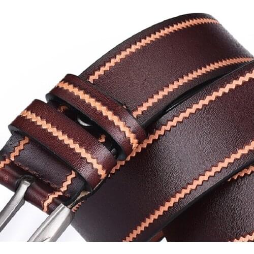 Men High-Quality Belt Pin Buckle All-Match Business Party Travel Trousers Jeans Belt Wear-Resistant And Durable 2021 Designer