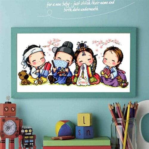 Cross Stitch Set Chinese Cross-stitch Kit Embroidery Needlework Craft Packages Cotton Fabric Floss New Designs Embroidery G110