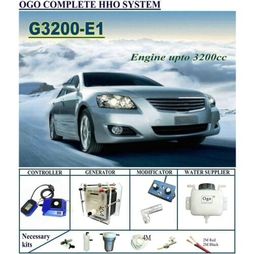 OGO Complete HHO system G3200-E1 Smart PWM MAP/MAF UPTO 3200CC Universal cars