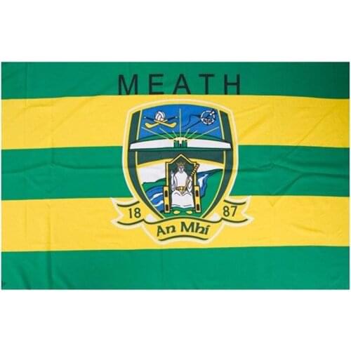 County Meath Flag Irish State 150X90CM Banner 100D Polyester3x5 FT Brass Grommets 007, Free Shipping