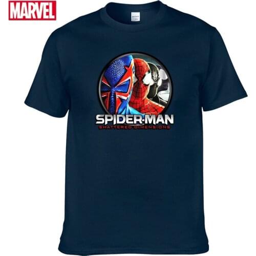 Marvel The Avengers Spiderman t shirt Comfortable Breathable 100% cotton Fashion clothes for teens Summer Tops t shirt men #101