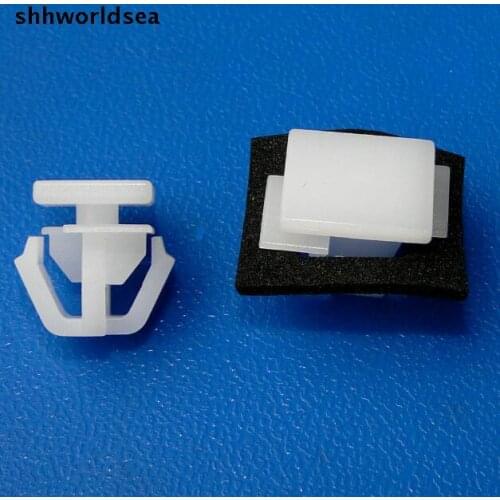 Shhworldsea auto plastic fastener side sill rocker panel retaining clip for hy kia 87758-38000