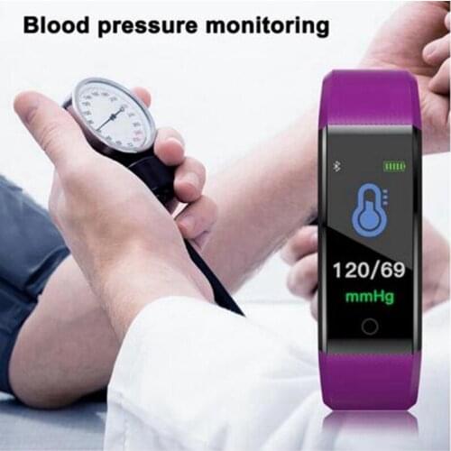 115plus Smart Wireless Bracelet Blood Pressure Heart Rate Sports Tracking Watch
