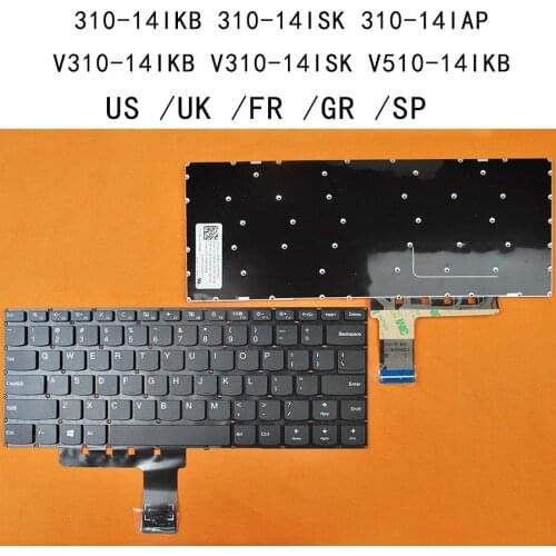 US UK Spanish French AZERTY German QWERTZ New Replacement Keyboard for Lenovo Ideapad 310-14IKB 310-14ISK 310-14IAP Laptop