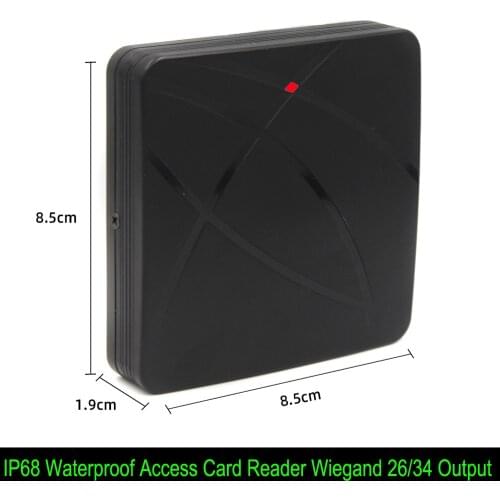 Waterproof Proximity RFID ID EM Access Control Card Reader Wiegand 26 34 125KHz 13.56Mhz