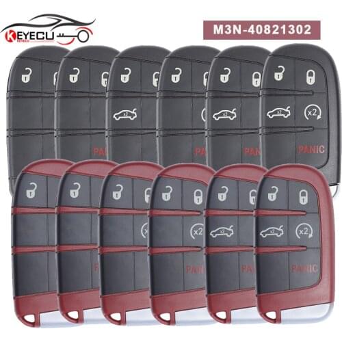 KEYECU 5PCS/LOT M3N-40821302 433MHz ID46 Chip Replacement Smart Remote Key Fob for Chrysler 300 Dodge Charger Journey Challenge