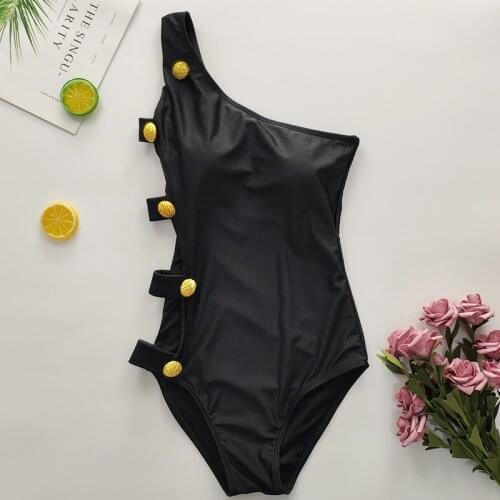 SYSswimwear Brand New Sexy Women One Pieces Swimwear Solid Bandge Push Up Swimsuit Hot Girls Beach Wear Bathing Suit 2 Colors