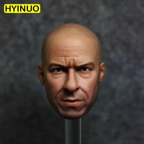 1/6 Scale Fast F8 Dominic Toretto Male Man Boy Head Carving Sculpt Headplay for 12" HT Action Figure Accessories