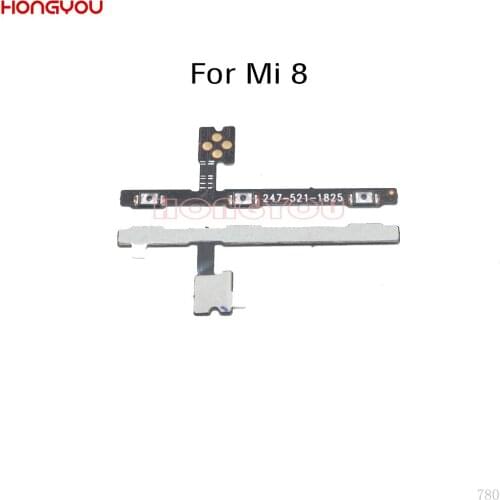 10PCS/Lot For Xiaomi Mi 8 Lite 8SE Power Button Switch & Volume Up / Down On / Off Button Flex Cable