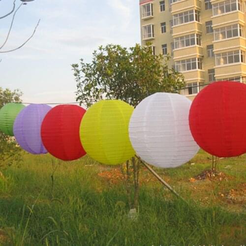 10pcs per lot wedding party decorative waterproof outdoor Nylon Fabric Lantern hanging Lampion decoration backdrop