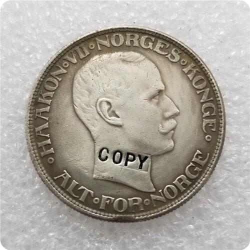1908-1916 NORWAY 2 Kroner - Haakon VII COPY COINS