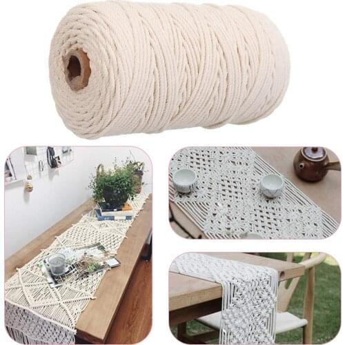 Cotton Rope 200m Macrame Cotton Cord For Wall Hanging Dream Catcher Home Wall Hangings Plant Hangers String Craft