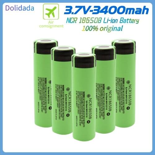 2021 New Original NCR18650B 3.7V 3400 mah 18650 Lithium Rechargeable Battery For Flashlight batteries