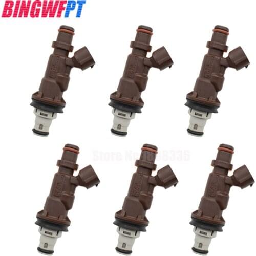 6pcs Fuel Injectors Fuel Spray Nozzle 23250-62040 for Toyota Tacoma Tundra 4Runner 3.4L V6
