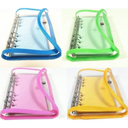 A6 PV CLoose Leaf Notebook Macaron Color Kawaii Stationary Planner Book Replacement Cover and A6 Refill Pages Diary Weekly Plan