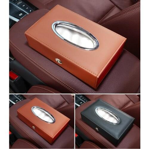 Car Tissue Box Hanging Multi-Function Sun Visor Car Car Back Suction Top Car Paper Set Creative Tissue Paper Holder