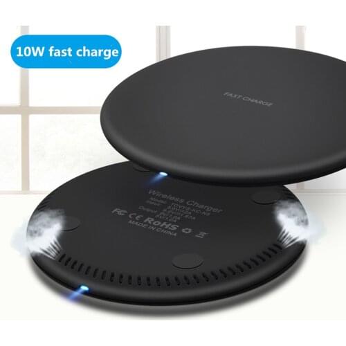 Wireless Charger for iPhone X 8 Plus 10W Wireless Charging for Samsung Galaxy S8 S9 S7 Edge Qi USB Wireless Charger Pad